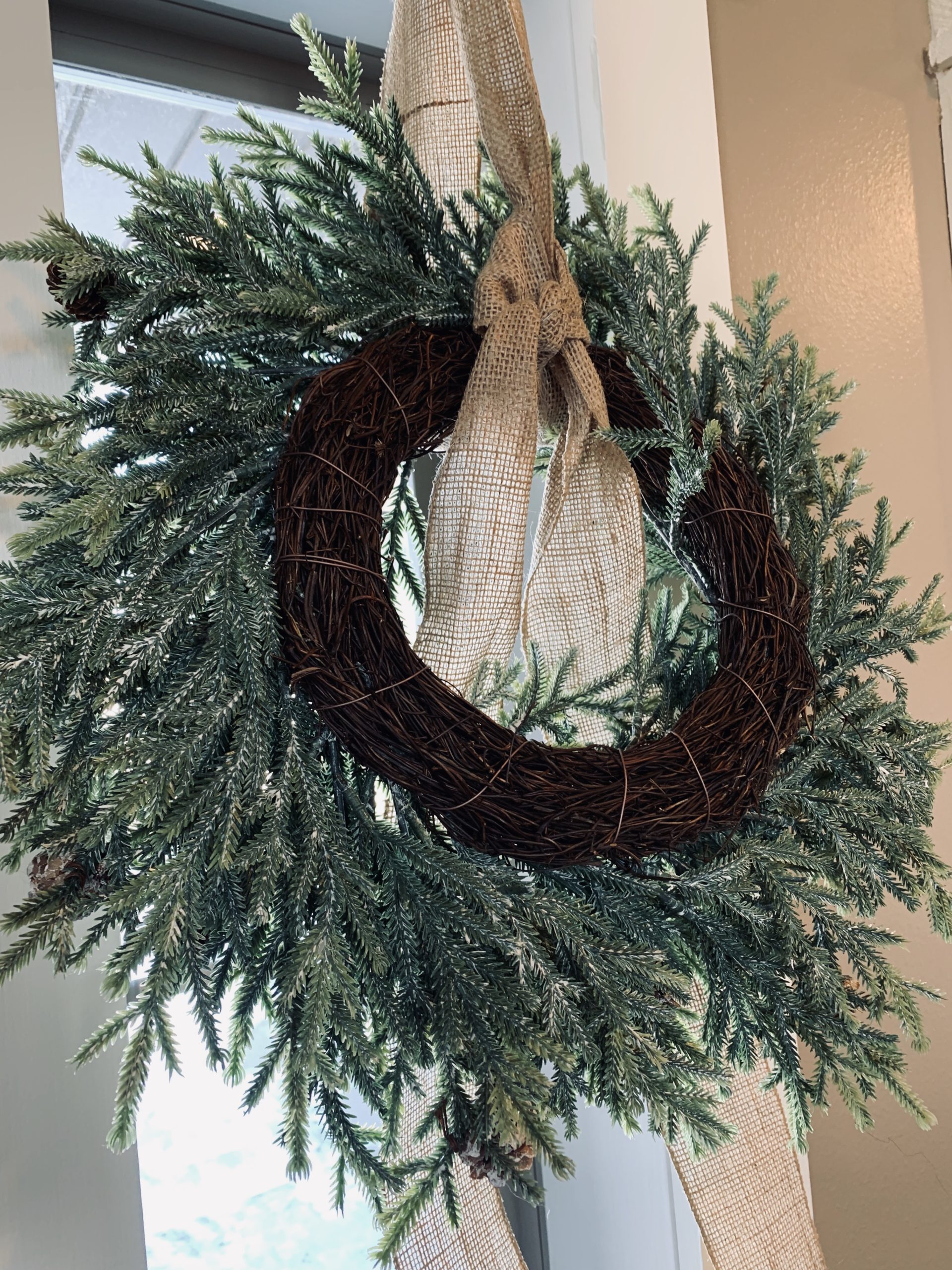 How To Hang A Wreath On A Window - Tidy Little Tribe